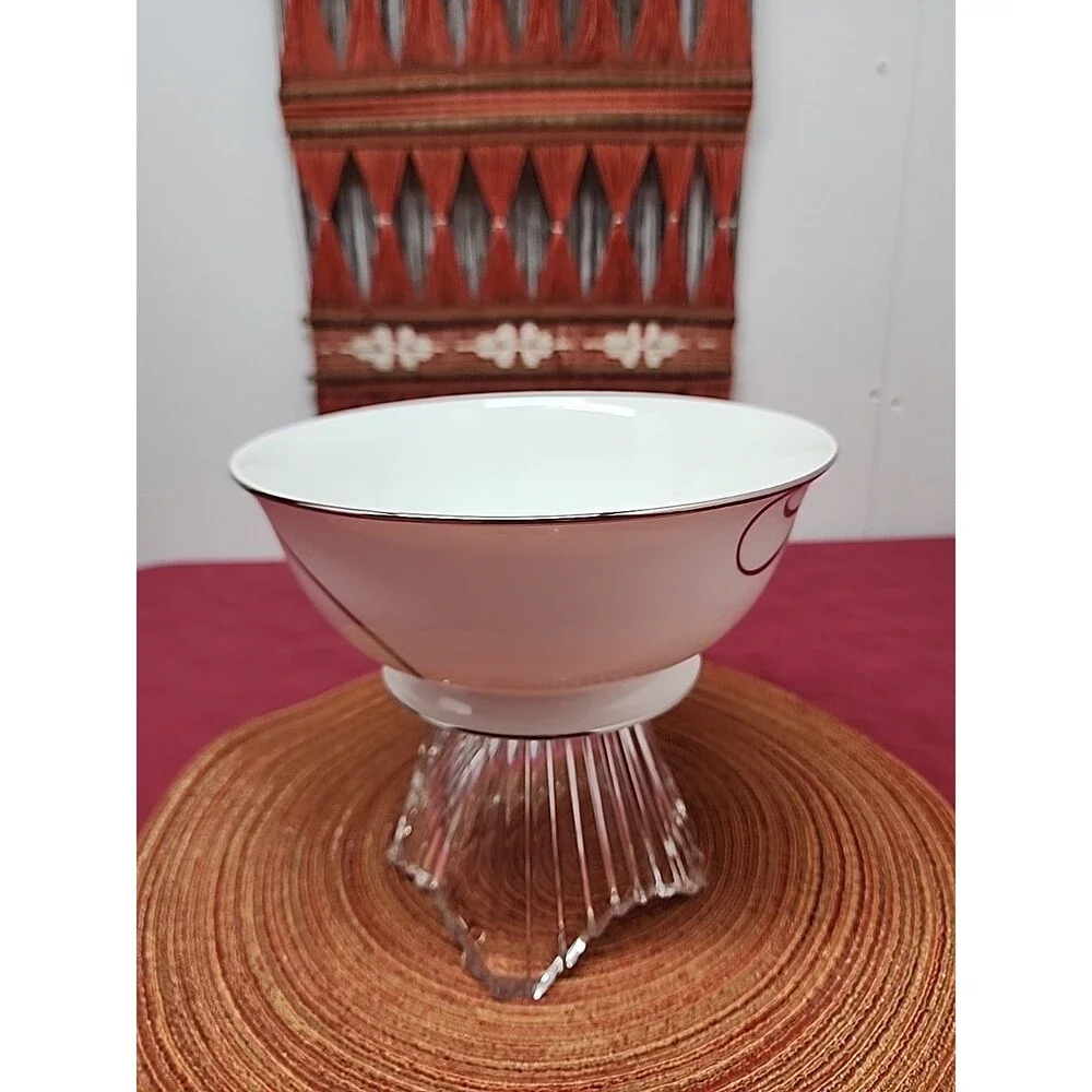 Kate Spade NewYork By Lenox Belle Boulevard Footed Serving Bowl 8.75